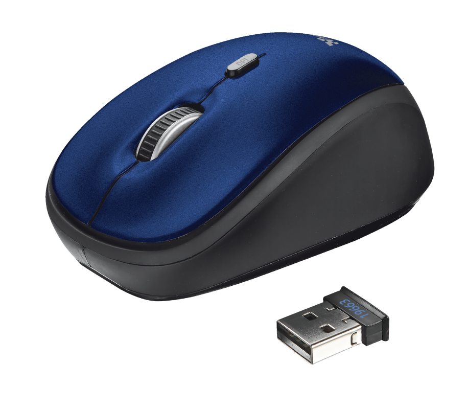 Yvi Wireless Mouse - blue-Visual