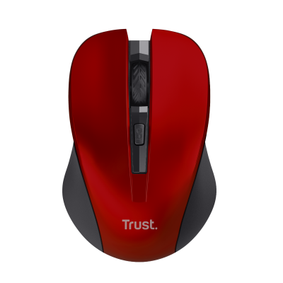 Mydo Silent Click Wireless Mouse - red-Top