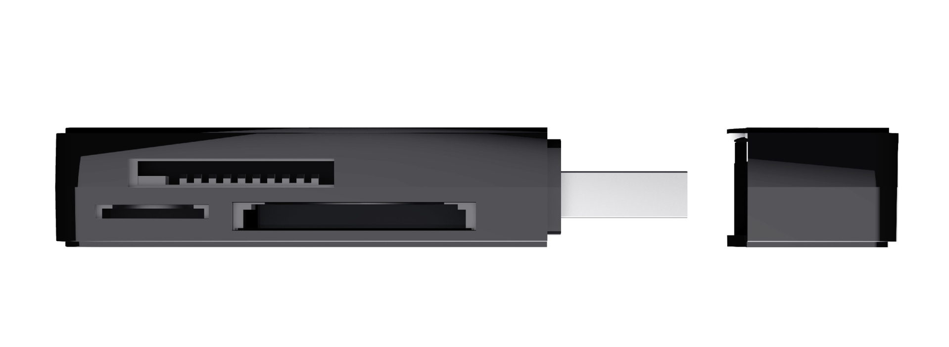 Nanga USB 2.0 Card Reader-Side