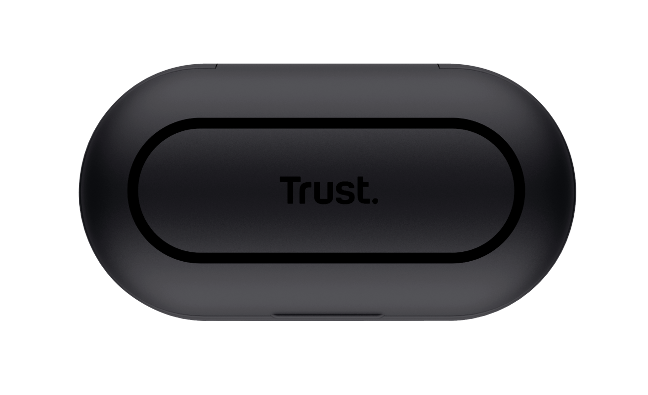 Nika Touch Bluetooth Wireless Earphones - black-Top