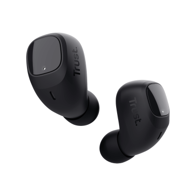 Nika Compact Bluetooth Wireless Earphones - black-Visual