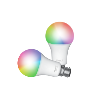 Smart WIFI LED Bulb White & Colour B22 (duo-pack)-Visual